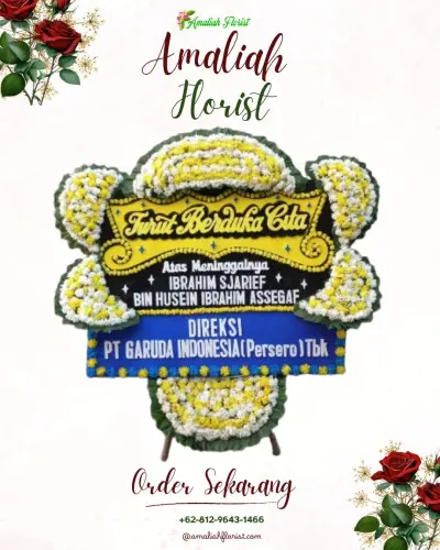 Papan Bunga Duka di Pasar Manggis