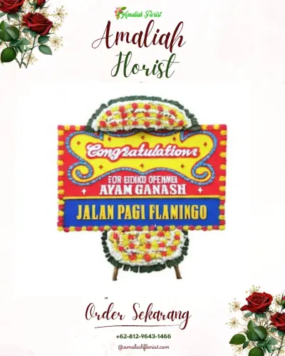 Bunga Papan Congratulation di Pasar Manggis